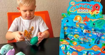 Растущие игрушки в яйце 