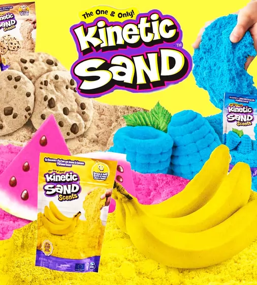 Песокдлядетскоготворчествас ароматом -KineticSand Банановый десерт - 71473B_5.jpg - № 5