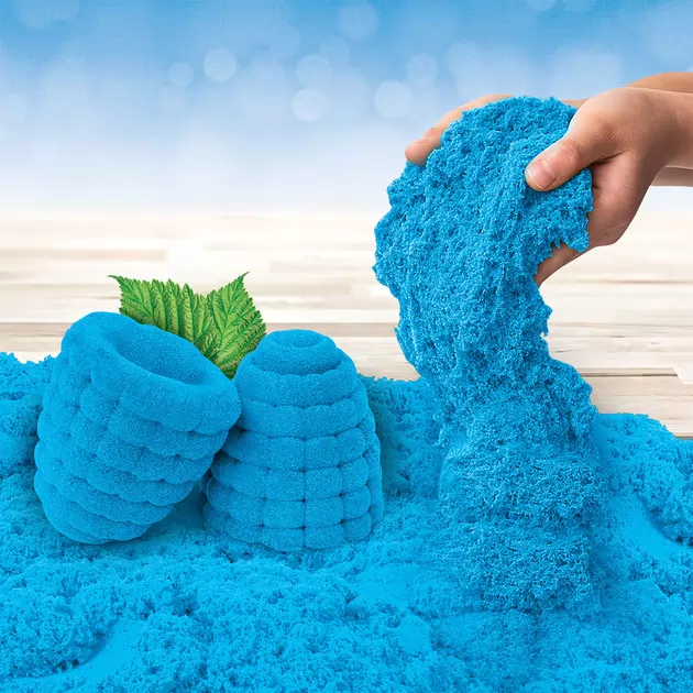Песокдлядетскоготворчествас ароматом -KineticSand Голубая малина