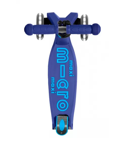 Самокат MICRO складной серии  Maxi Deluxe LED" – Темно-синий" - MMD099_3.jpg - № 3