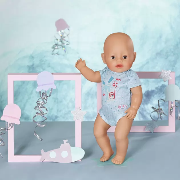 Одежда для куклы BABY born - Боди S2 (голубое)