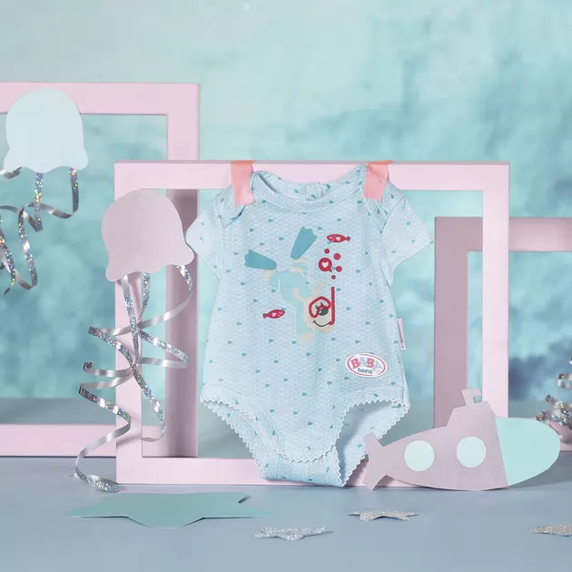 Одежда для куклы BABY born - Боди S2 (голубое)