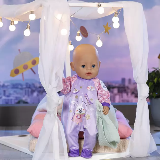 Одежда для куклы BABY born - Праздничный комбинезон (лаванд.)