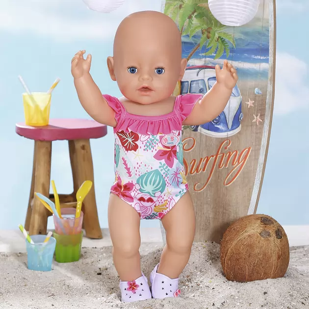 Одежда для куклы BABY born - Праздничный купальник S2 (c зайчиком)