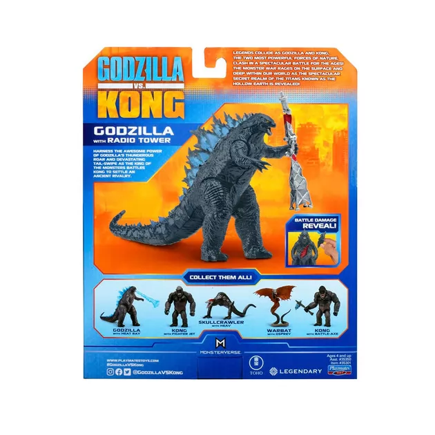 Фигурка Godzilla vs. Kong – Годзилла с радиовышкой