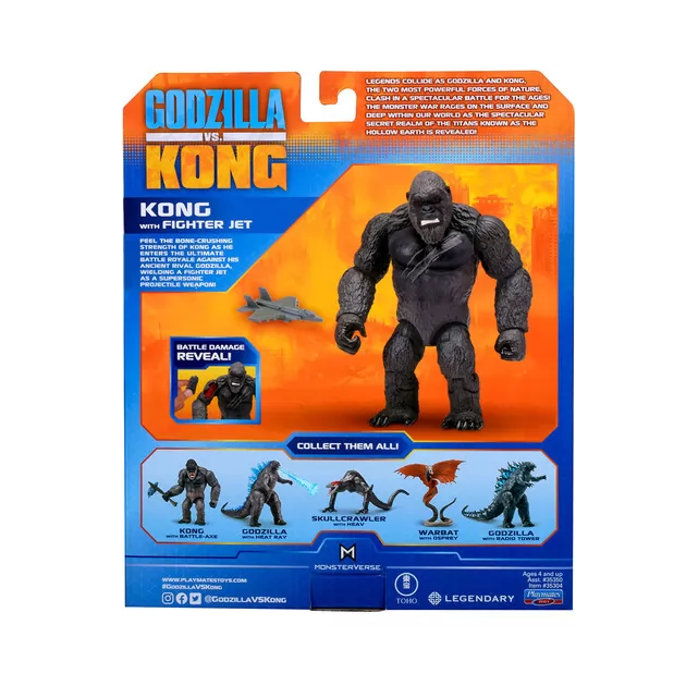 Фигурка Godzilla vs. Kong – Конг с истребителем