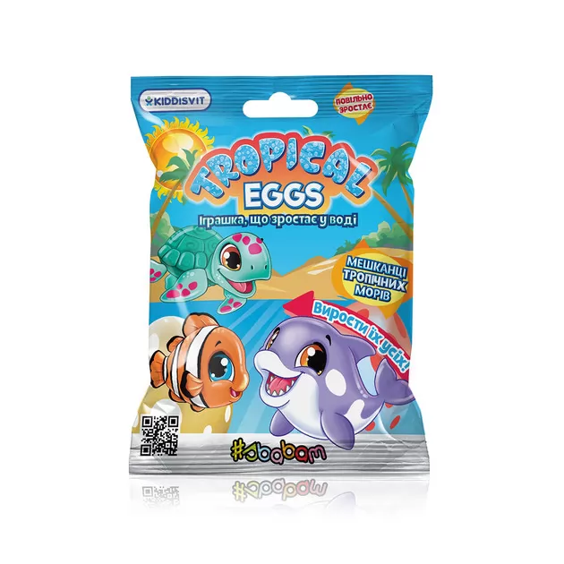 Растущая игрушка в яйце «Tropical Eggs» - Жители тропических морей