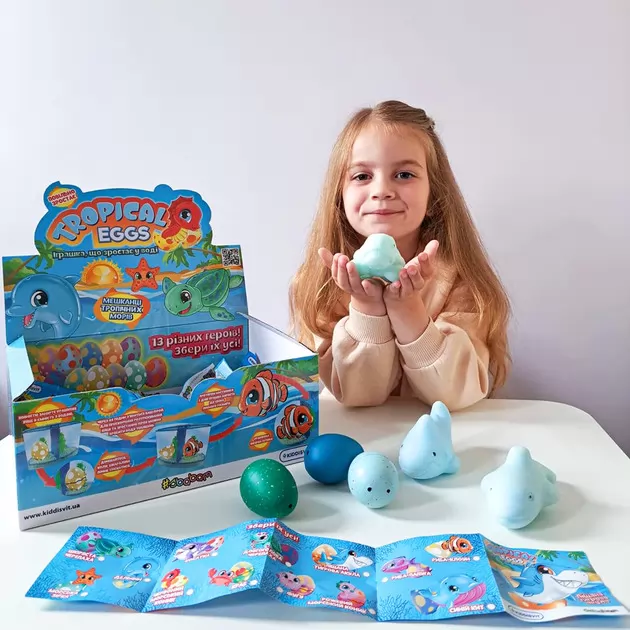 Растущая игрушка в яйце «Tropical Eggs» - Жители тропических морей