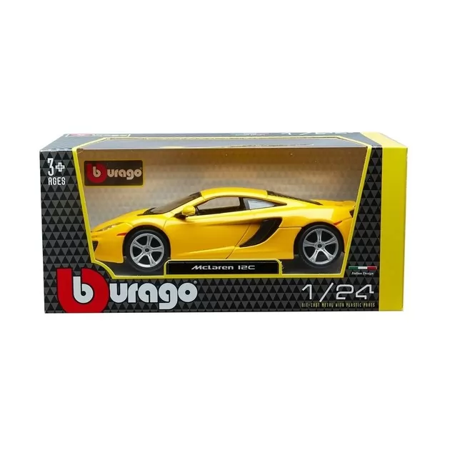 Автомодель - Mclaren Mp4-12C (ассорти оранжевый металлик, желтый металлик, 1:24)