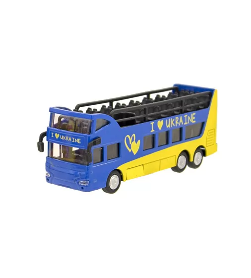 Модель – АВТОБУС ДВУХЭТАЖНЫЙ УКРАИНА (инерц. механ.) - SB-16-21-UKR_1.jpg - № 1