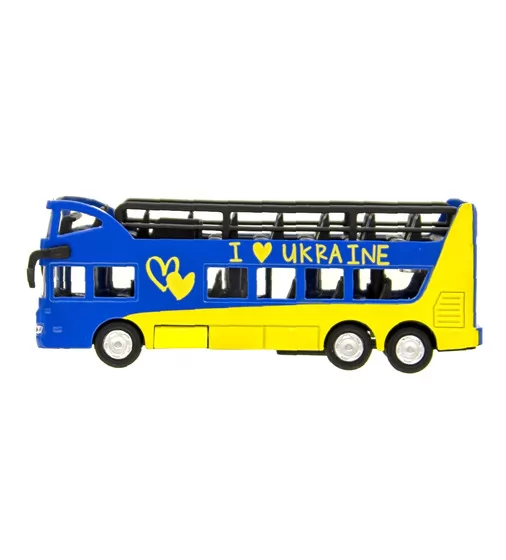 Модель – АВТОБУС ДВУХЭТАЖНЫЙ УКРАИНА (инерц. механ.) - SB-16-21-UKR_2.jpg - № 2