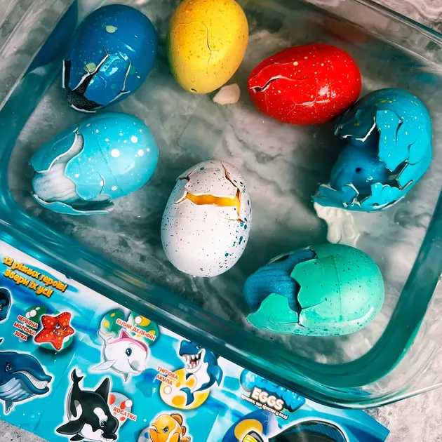 Растущая игрушка в яйце «Ocean Eggs» - Повелители океанов и морей (12 шт., в дисплее)