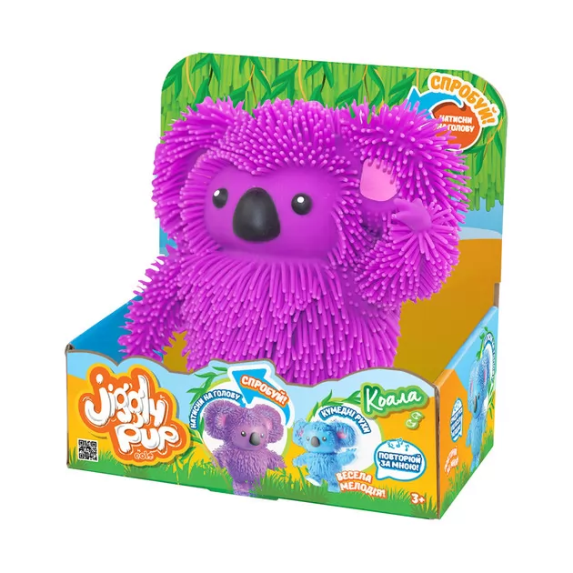 Интерактивная игрушка Jiggly Pup - Зажигательная коала (фиолетовая)