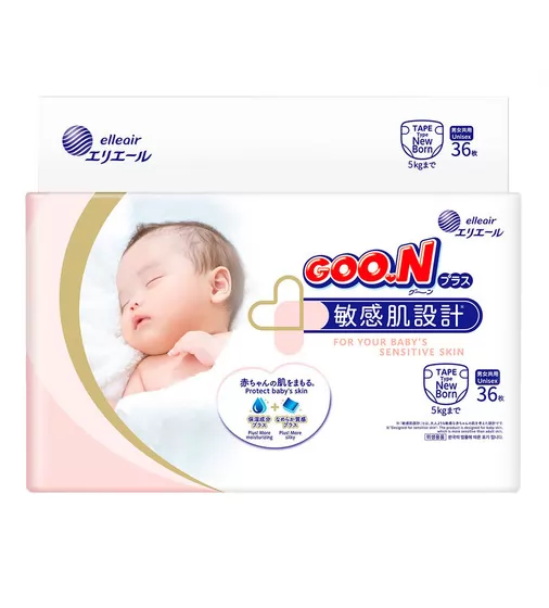 Подгузники Goo.N  Plus для новорожденных (размер 1(SS), до 5 кг, 36 шт) - 843333_1.jpg - № 1