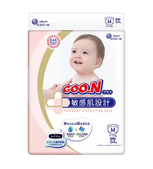 Подгузники Goo.N Plus для детей (размер 3(M), 6-11 кг, 64 шт) - 843335_1.jpg - № 1