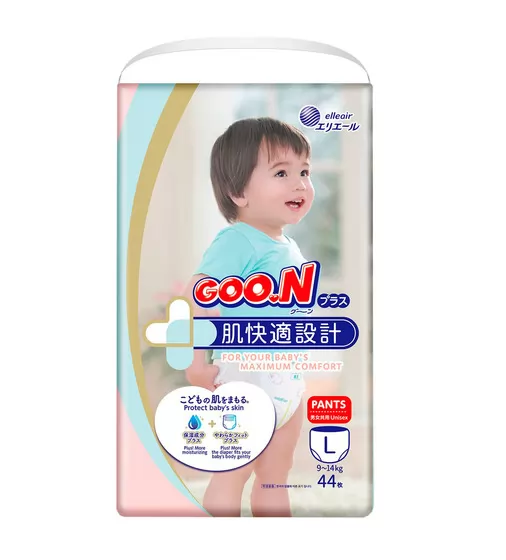 Трусики-подгузники Goo.N Plus для детей (размер 4(L), 9-14 кг, 44 шт) - 843340_1.jpg - № 1