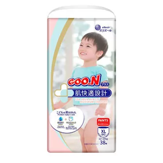 Трусики-подгузники GOO.N Plus для детей (размер 5(XL), 12-20 кг, 38 шт)