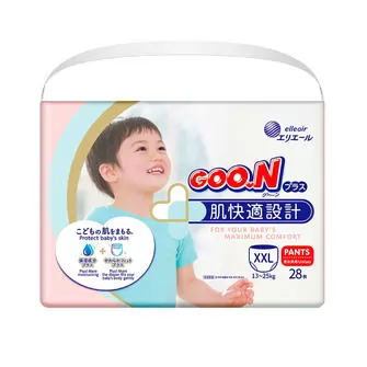 Трусики-подгузники GOO.N Plus для детей (размер 6(XXL), 13-25 кг, 28 шт)