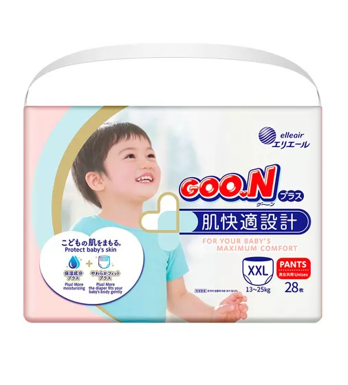 Трусики-подгузники GOO.N Plus для детей (размер 6(XXL), 13-25 кг, 28 шт) - 843351_1.jpg - № 1