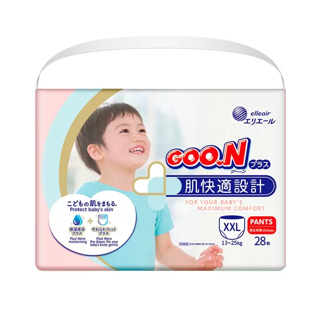 Трусики-подгузники GOO.N Plus для детей (размер 6(XXL), 13-25 кг, 28 шт)