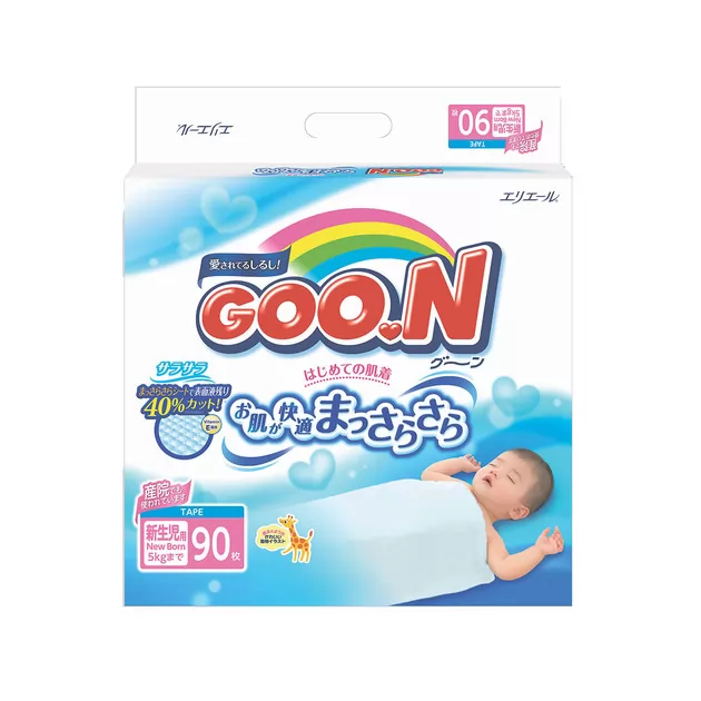Подгузники Goo.N Для Новорожденных (Ss, До 5 Кг)