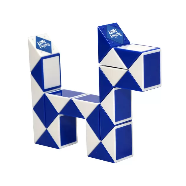 Головоломка Rubik's - Змейка (Бело-Голубая)
