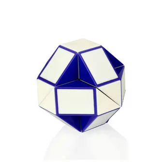 Головоломка Rubik's - Змейка (Бело-Голубая)