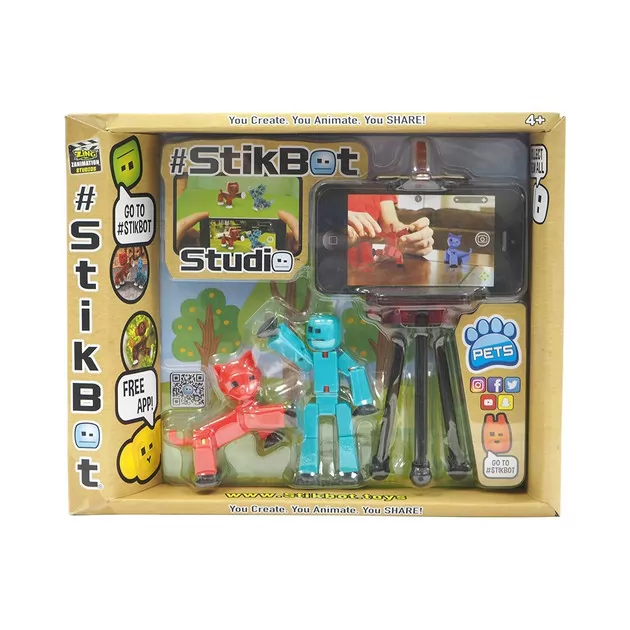 Игровой Набор Для Анимационного Творчества Stikbot S2 Pets – Студия