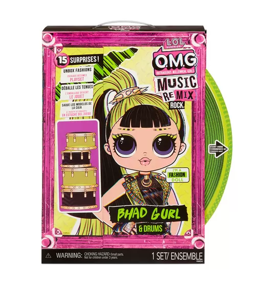 Игровой набор с куклой L.O.L. Surprise! серии O.M.G. Remix Rock" – Леди-Ритм" - 577584_4.jpg - № 4