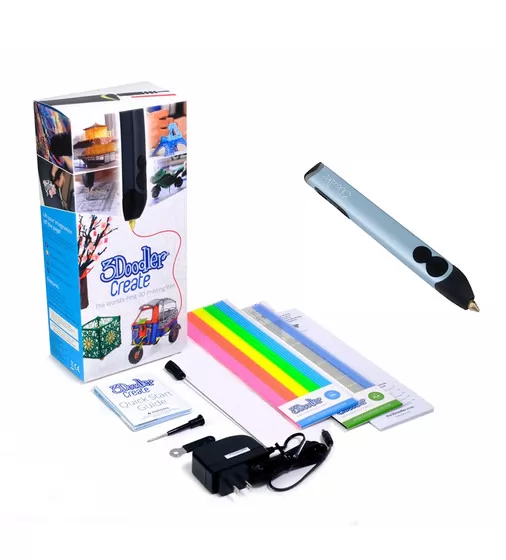 Профессиональная 3D-Ручка 3Doodler Create - Голубой Металлик - 3DOOD-CRE-PBLUE-EU_1.jpg - № 1