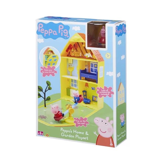 Игровой Набор Peppa - Дом Пеппы С Лужайкой