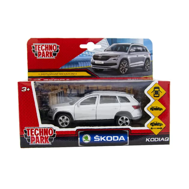 Автомодель - SKODA KODIAQ (серебристый)