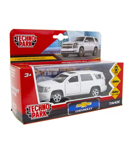 Автомодель - CHEVROLET TAHOE (матовый белый) - TAHOE-12FIL-WH_9.jpg - № 9