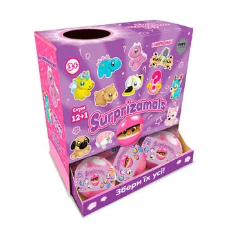 Мягкая игрушка-сюрприз в шаре Surprizamals S12+1