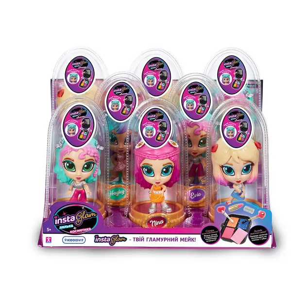 Игровой набор с куклой и косметикой 2 в 1 Instaglam S1 – Хейли