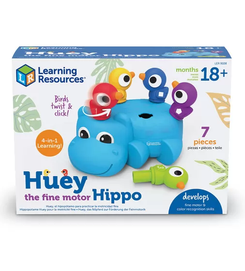 Обучающий игровой набор-сортер Learning Resources – Умный бегемот Хьюи - LER9108_1.jpg - № 1