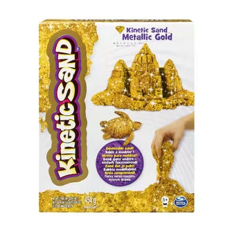 Песок Для Детского Творчества - Kinetic Sand Metallic (Золотой)