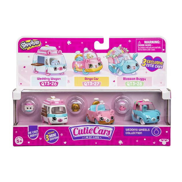 Набор Мини-Машинок Shopkins Cutie Cars S3 - Свадебный Кортеж