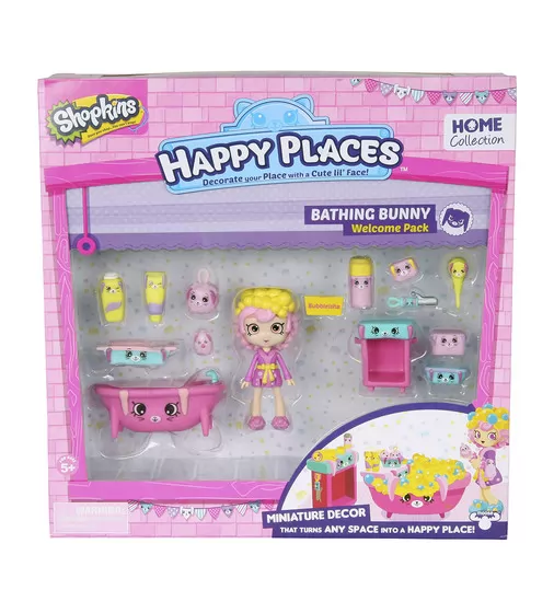 Игровой Набор С Куклой Happy Places S1 – Ванная Комната Бабли Гам - 56327_1.jpg - № 1