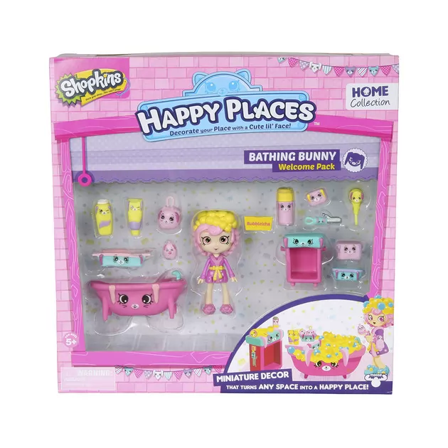 Игровой Набор С Куклой Happy Places S1 – Ванная Комната Бабли Гам