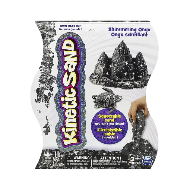 Песок Для Детского Творчества - Kinetic Sand Metallic (Черный)