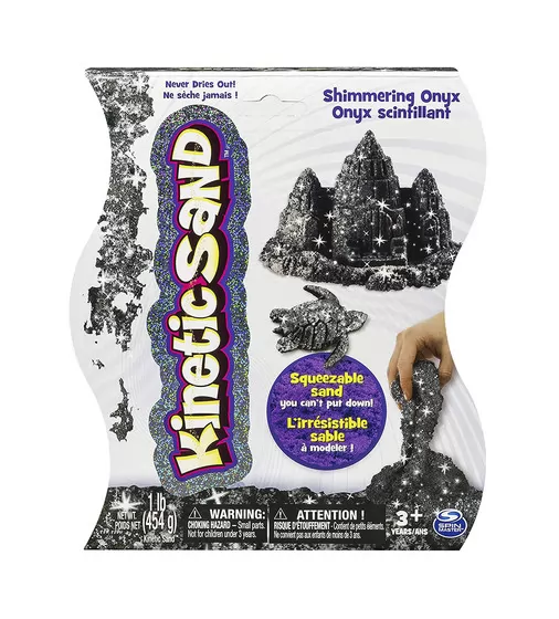 Песок Для Детского Творчества - Kinetic Sand Metallic (Черный) - 71408On_1.jpg - № 1