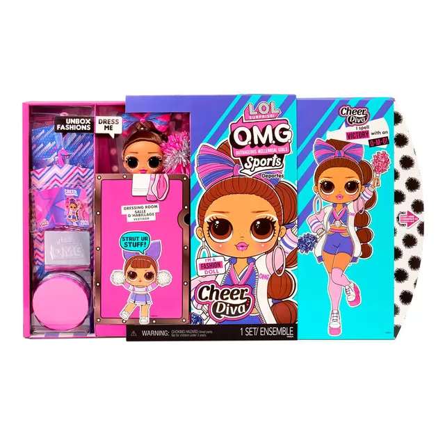 Игровой набор с куклой L.O.L. Surprise! серии O.M.G. Sports Doll" – Леди-Чирлидер"