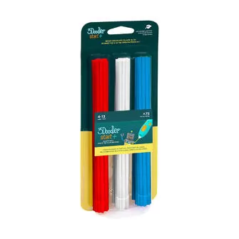 Набор стержней для 3D-ручки 3Doodler Start  - Микс (75 шт: красный, белый, синий)