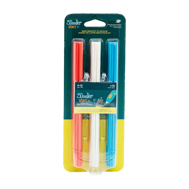 Набор стержней для 3D-ручки 3Doodler Start  - Микс (75 шт: красный, белый, синий)