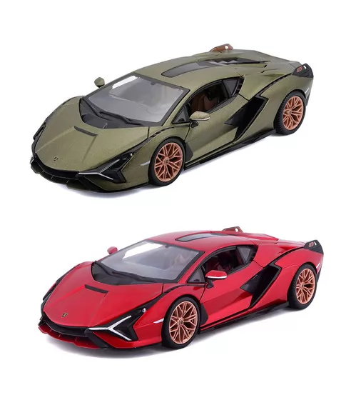 Автомодель - LAMBORGHINI SIÁN FKP 37 (ассорти зеленый металлик, красный металлик, 1:24) - 18-21099_1.jpg - № 1