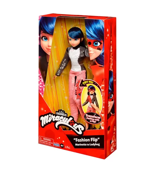 Кукла MIRACULOUS Леди Баг и Супер-Кот" в костюме с пайетками - Модное превращение Маринетт в Леди Баг" - 50375_6.jpg - № 6