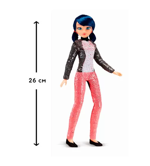 Кукла MIRACULOUS Леди Баг и Супер-Кот" в костюме с пайетками - Модное превращение Маринетт в Леди Баг" - 50375_2.jpg - № 2
