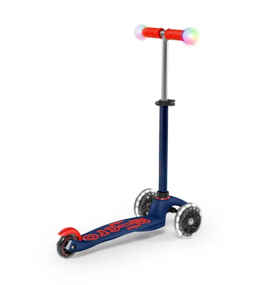 Самокат MICRO серии Mini Deluxe Magic" – Темно-синий (до 50 kg, 3-х колесный, свет)" - MMD149_3.jpg - № 3