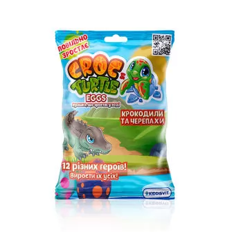 Растущая игрушка в яйце - Крокодилы и черепахи